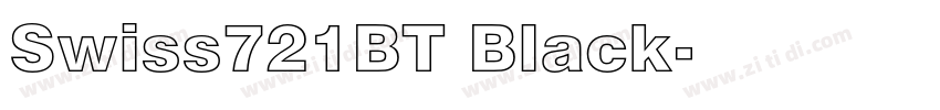 Swiss721BT Black字体转换